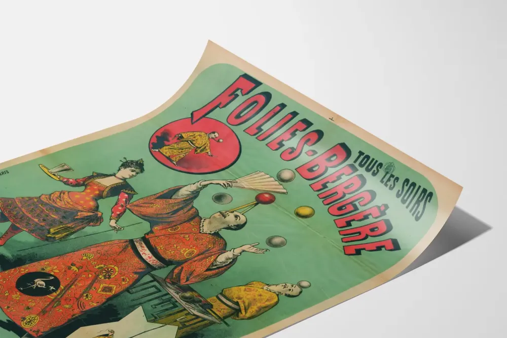 Juliste Folies Bergère Jongleur Japonais Awata