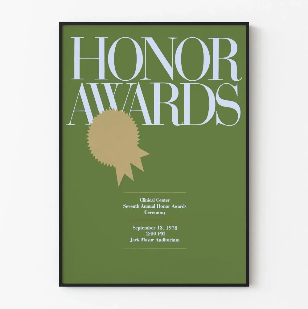 Juliste Honor Awards Vihreä ja Kultainen - Tapahtumien Seinäsisustus