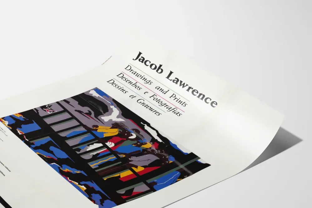 Juliste 'Jacob Lawrence - Piirustukset ja painokset' seinäkoristeluun