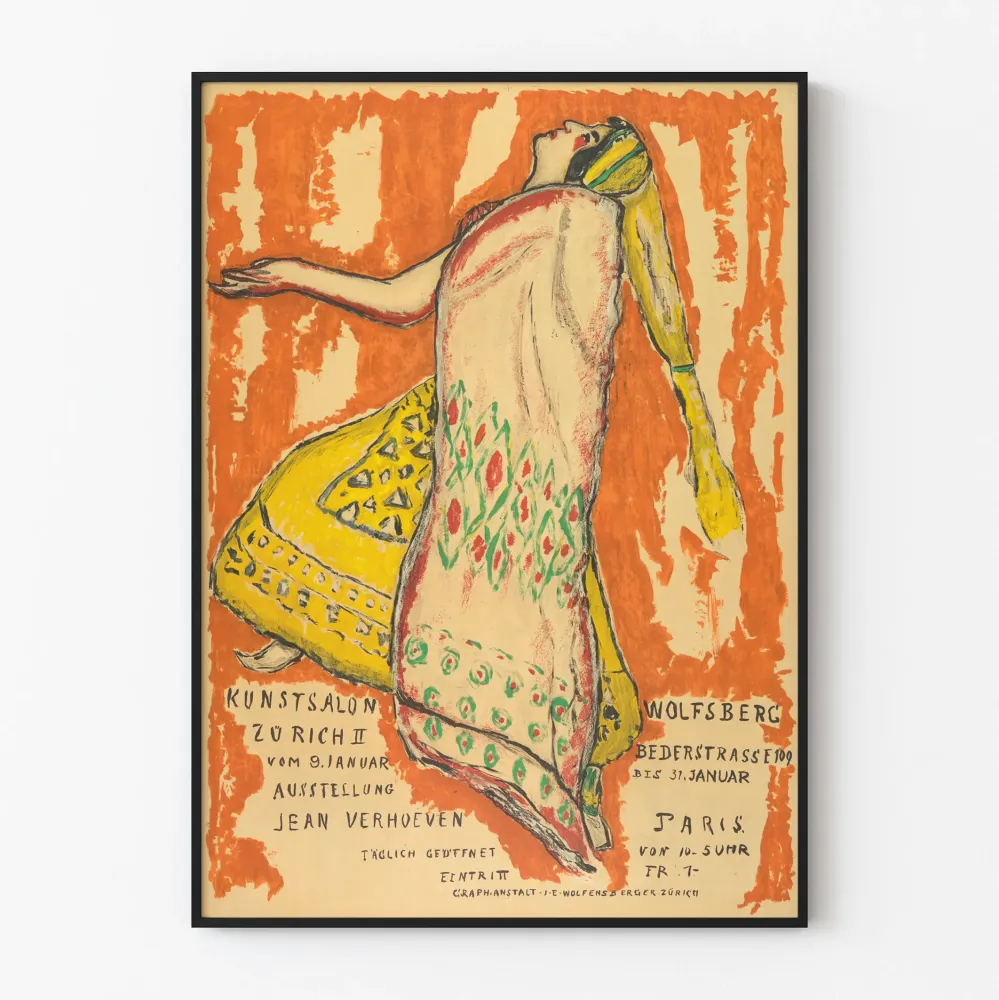 Juliste Jean Verhoeven Kunst Salon Wolfsberg - Vintage-seinäkoristelu