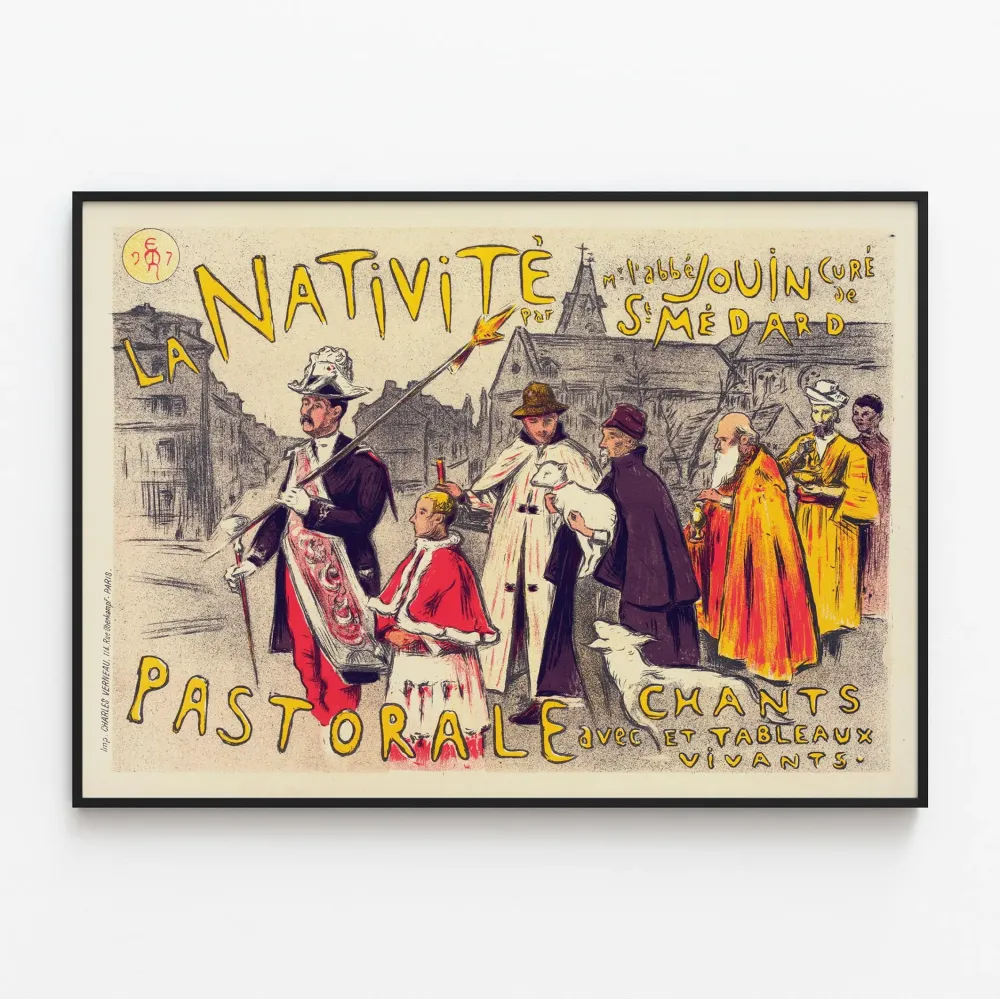 Juliste Joulunäytös - Vintage-seinäkoriste Artem Legrand
