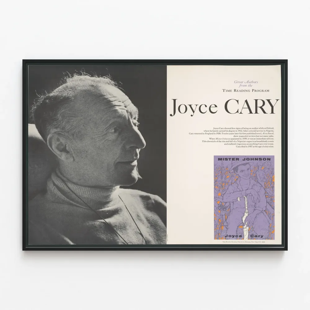 Juliste Joyce Cary - Suurten kirjailijoiden aikakauden lukuprojekti