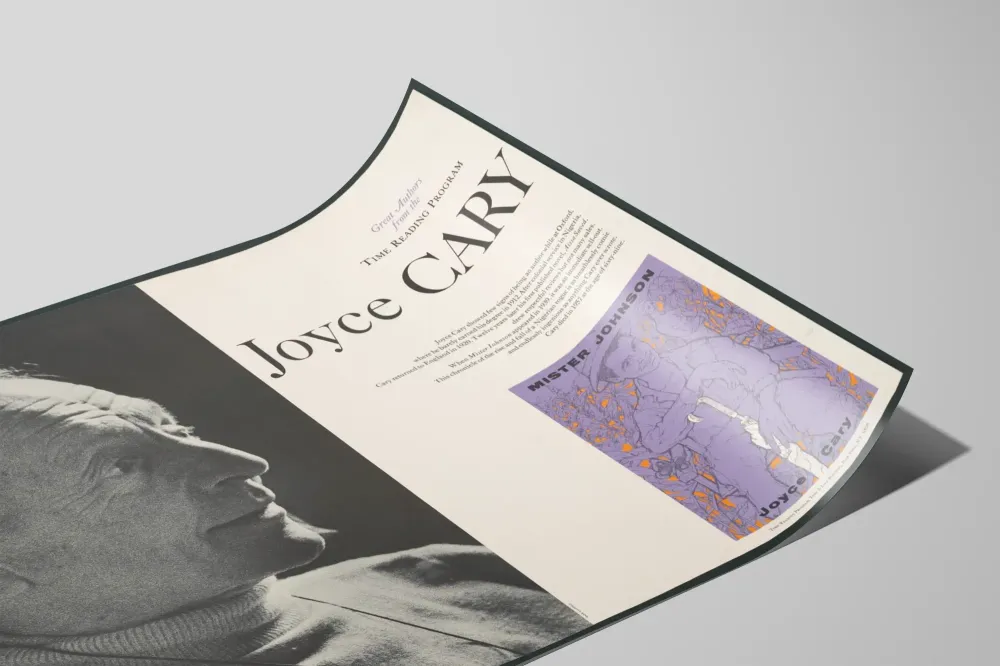 Juliste Joyce Cary - Suurten kirjailijoiden aikakauden lukuprojekti
