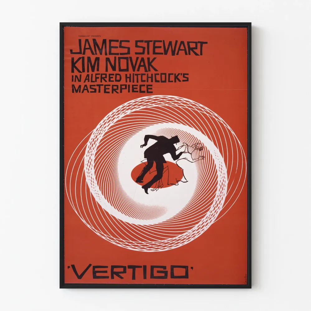 Juliste Julisteelokuva Vertigo Alfred Hitchcockilta
