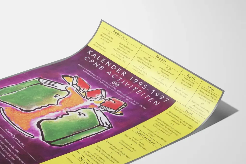 Juliste kalenteri 1995–1997 CPNB:n toiminnasta
