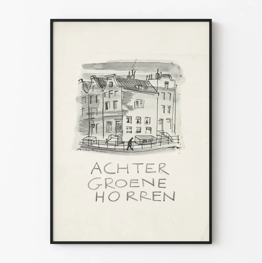 Juliste Kaupunkipiirros Achter Groene Horren