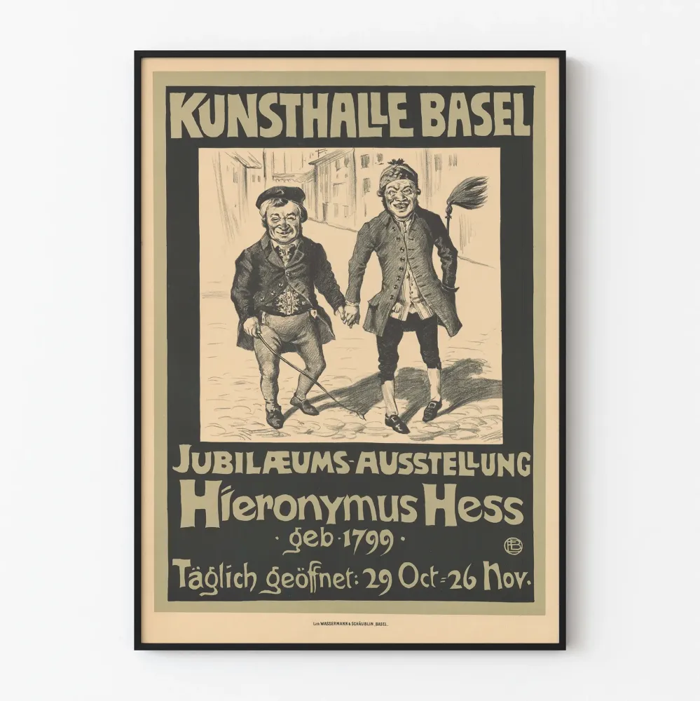 Juliste Kunsthalle Basel - Näyttely Juhla Hieronymus Hess