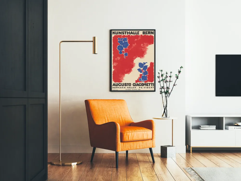 Juliste Kunsthalle Bern - Näyttely Augusto Giacometti, Hermann Haller, P-E Vibert 1924