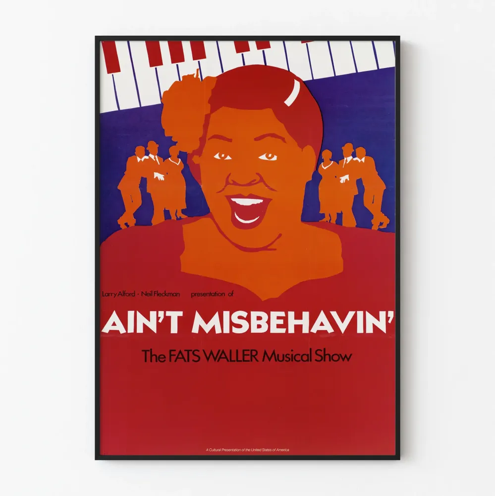 Juliste Musiikki Ain't Misbehavin' - Fats Wallerin musiikkiesitys