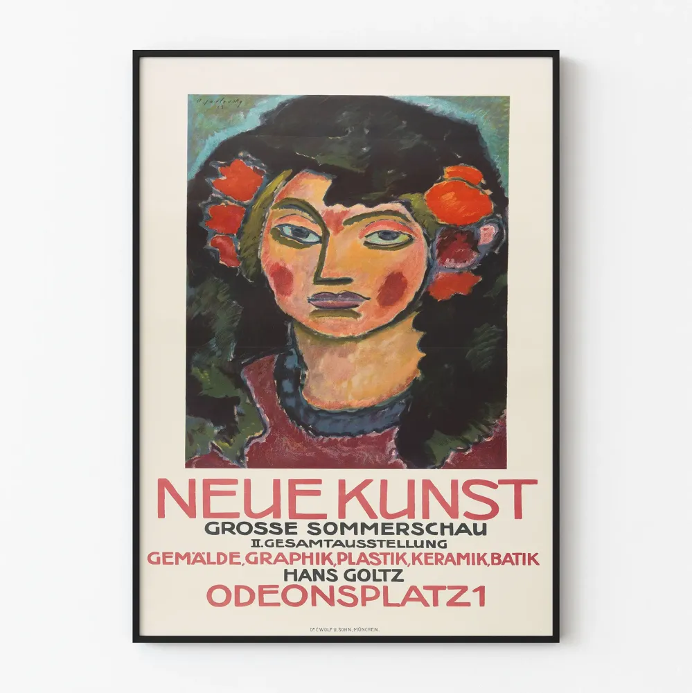 Juliste Neue Kunst - Nykytaiteen näyttely Münchenissä