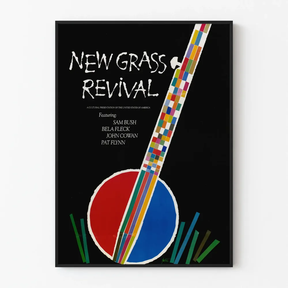 Juliste New Grass Revival seinäkoristelu folk-musiikki