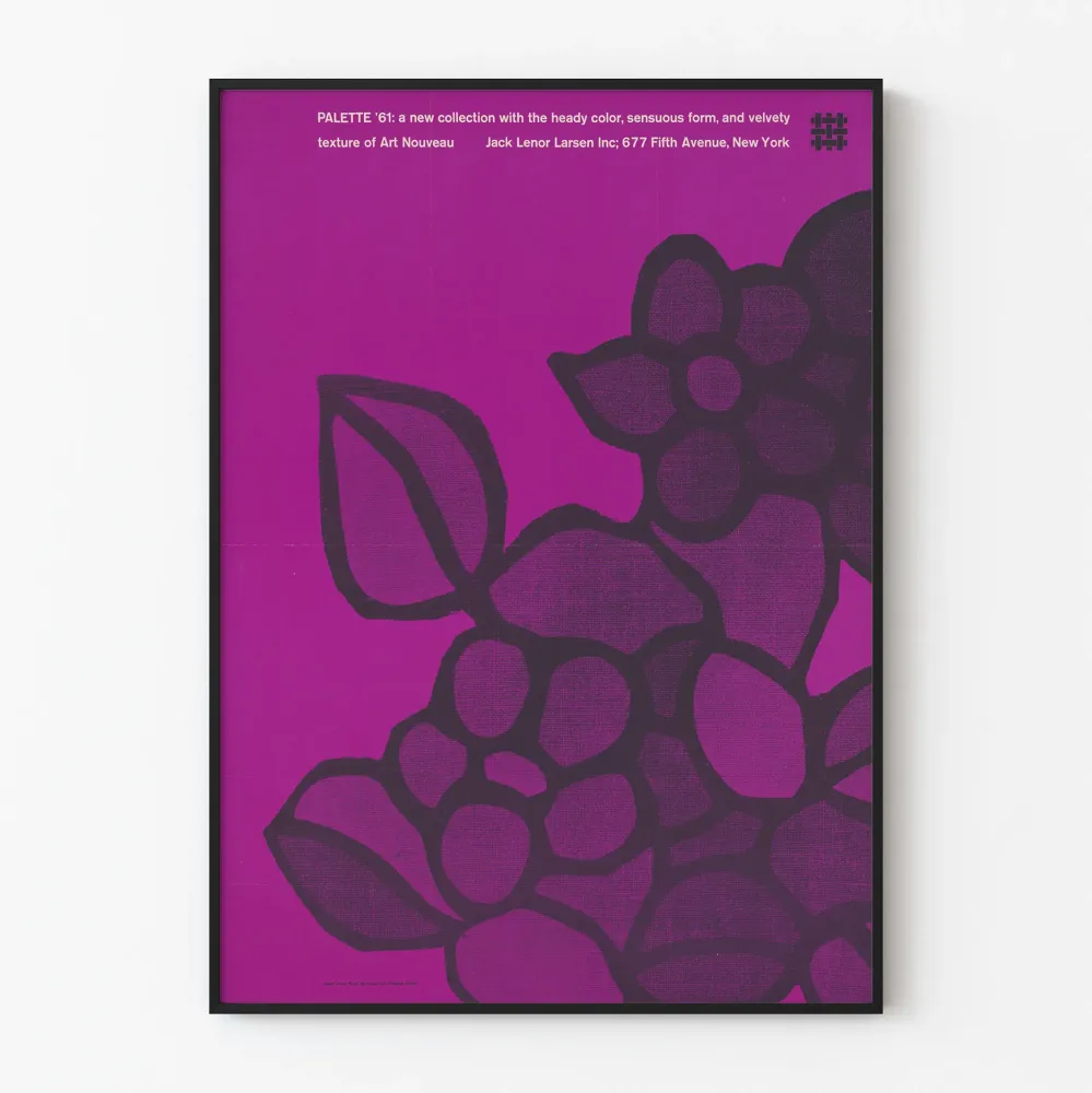 Juliste Paletti '61 -kokoelma Art Nouveau violetti