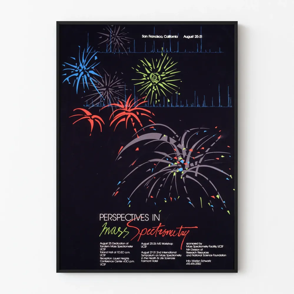 Juliste Perspektiivit massaspektrometriassa - Vintage-tieteellinen seinäkoriste