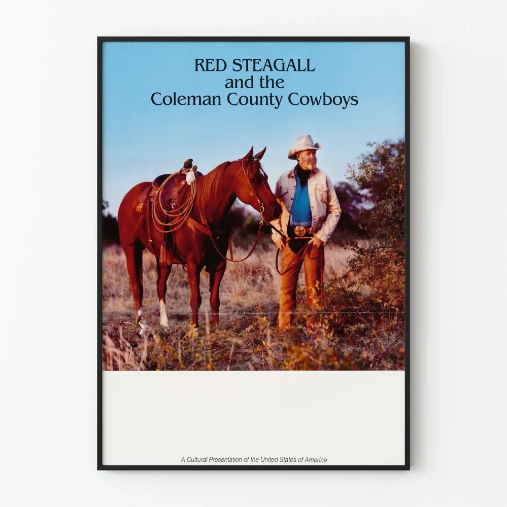 Juliste Red Steagall ja Coleman County Cowboys - Lännen seinäkoristelu