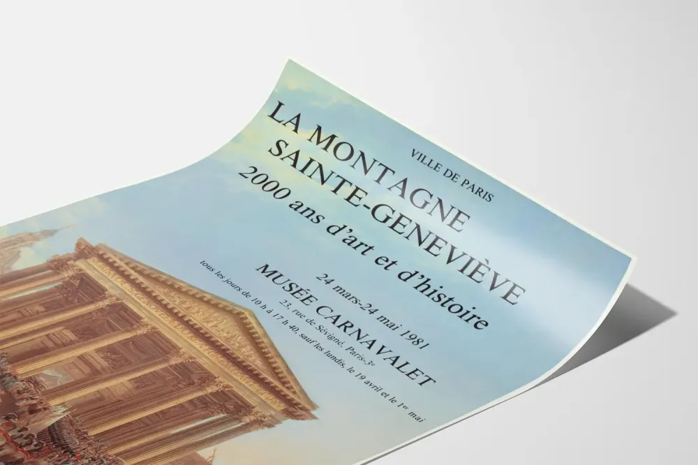 Juliste Sainte-Genevièven vuoresta - Näyttely Musée Carnavalet 1981