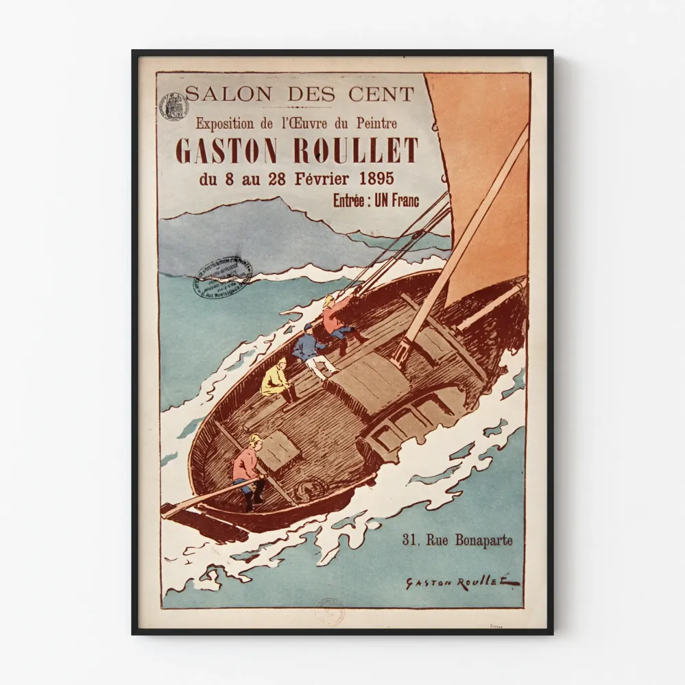 Juliste Salon des Cent - Näyttely Gaston Roullet 1895