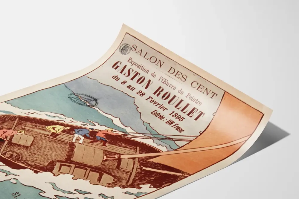 Juliste Salon des Cent - Näyttely Gaston Roullet 1895