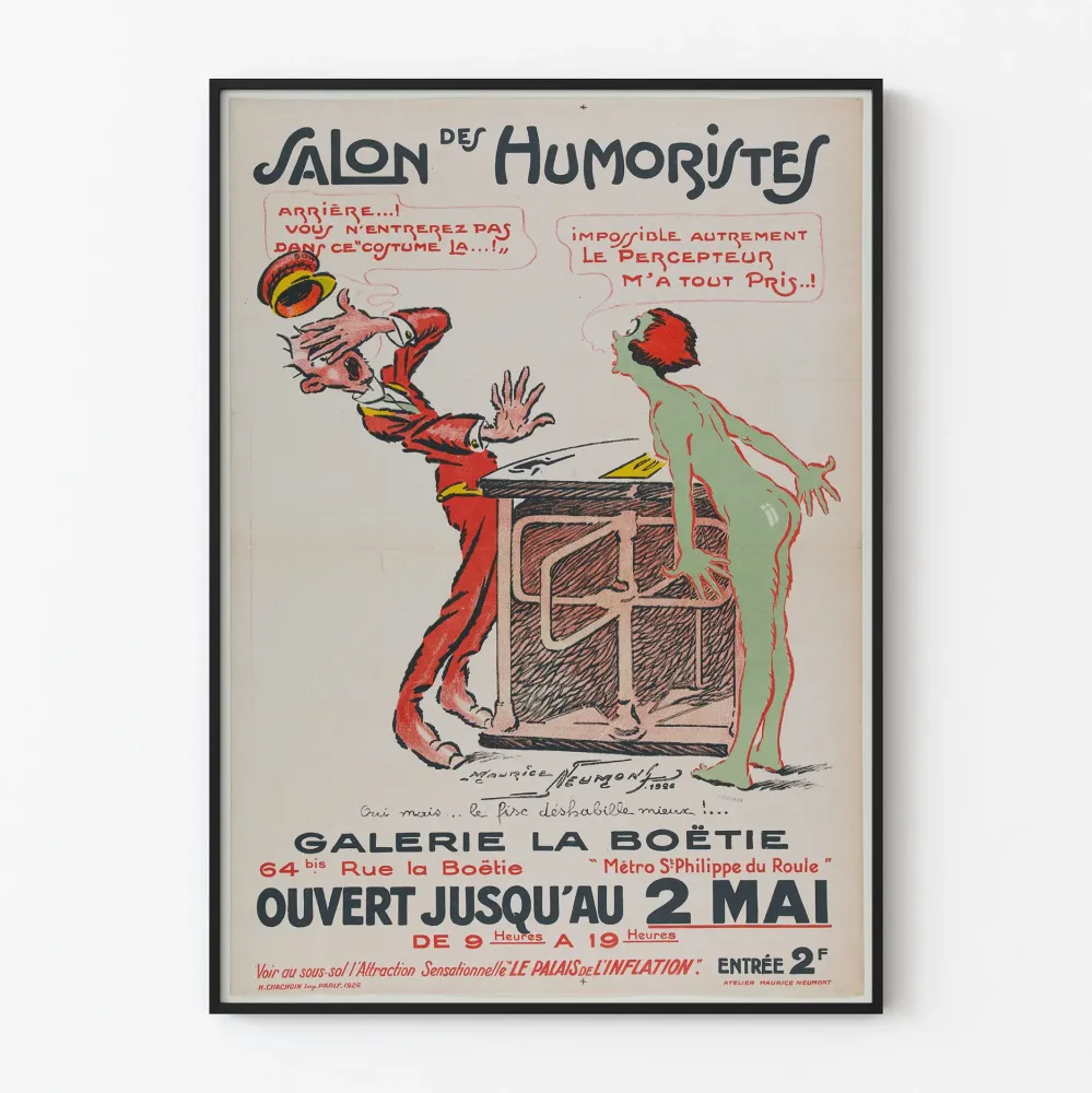 Juliste Salon des Humoristes Galerie La Boëtie 1926