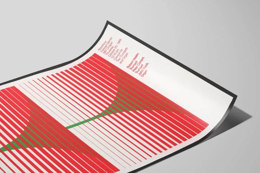 Juliste Sarja Konsertti Keskipäivä - Minimalistinen Geometrinen Muotoilu