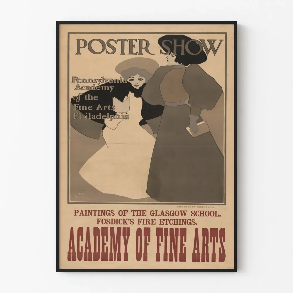 Juliste Show Academy Fine Arts Philadelphia - Juliste koristeellinen vintage