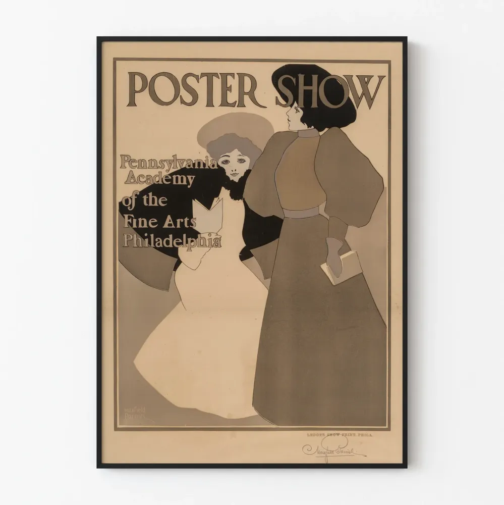 Juliste Show - vintage-tyylinen koristejuliste Art Nouveau