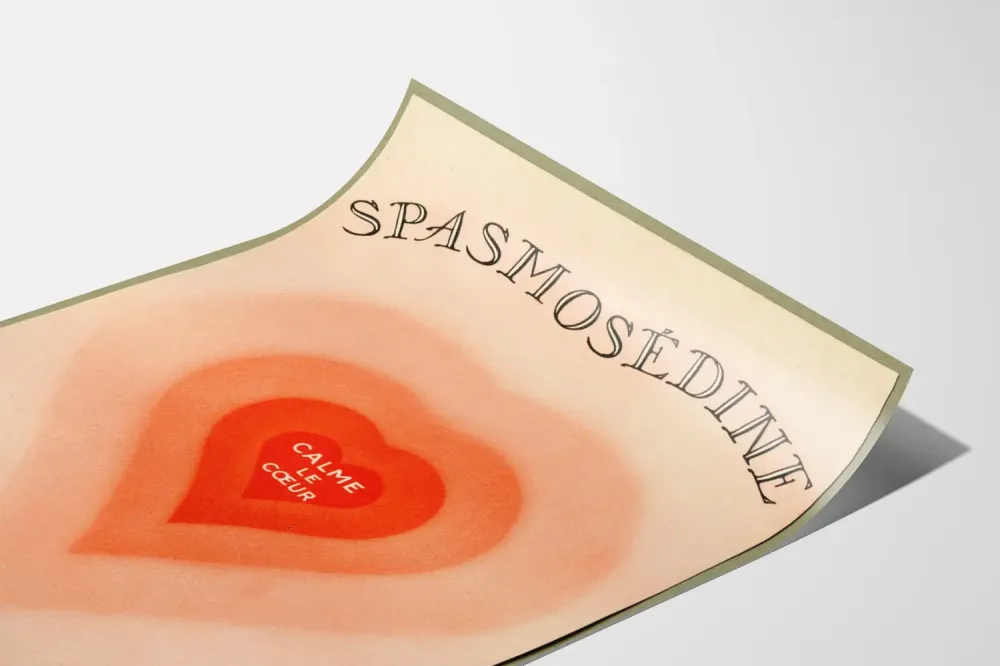 Juliste Spasmosedine - Seinäsisustus rauhoittava sydän