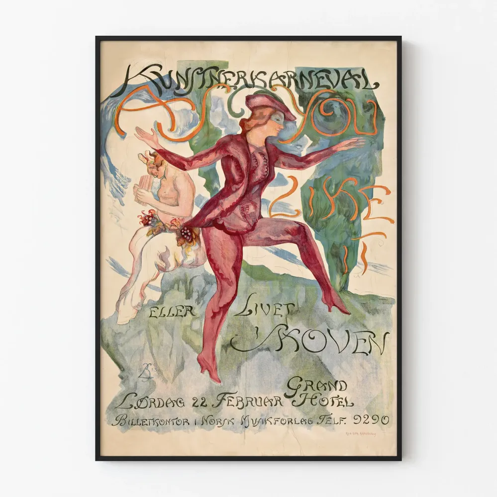 Juliste Taiteilija Karnevaali - Seinän koristelu vintage teatteri ja karnevaali