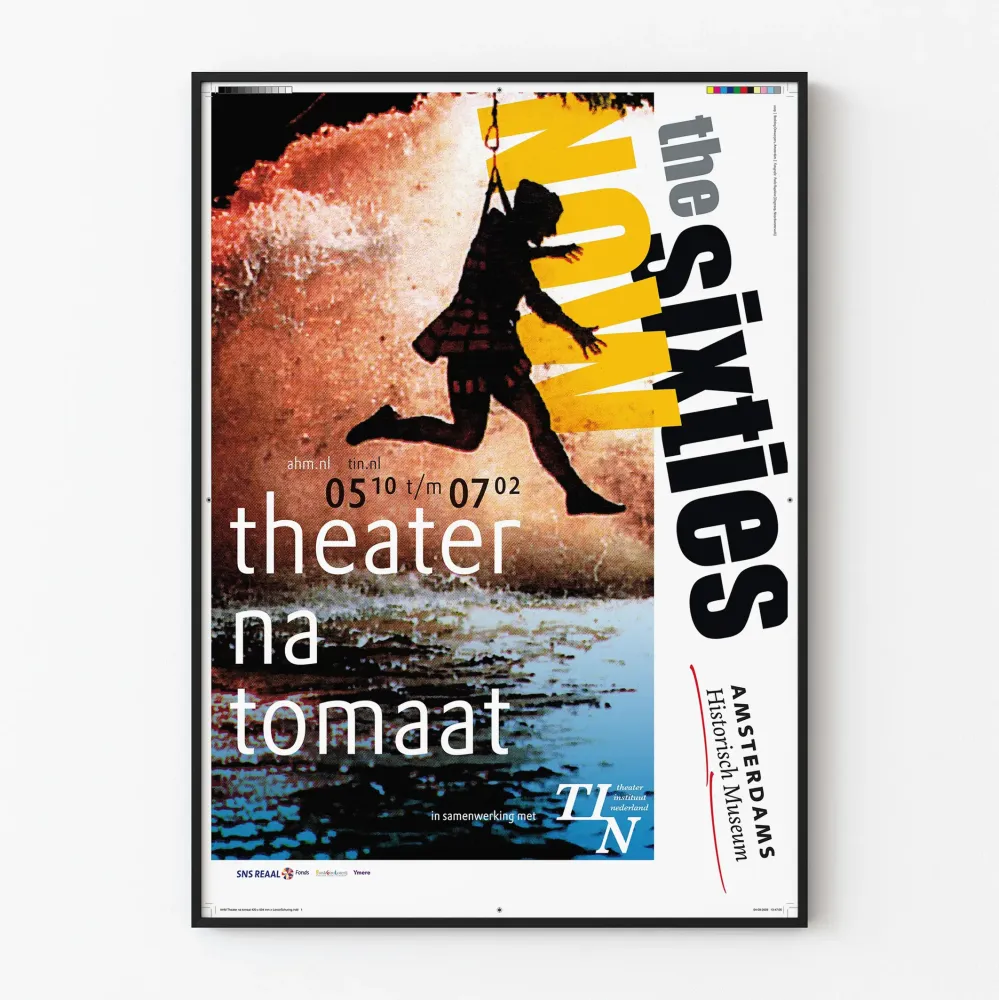 Juliste Teatteri ' Sixties Now' - Vintage- ja taiteellinen tyyli
