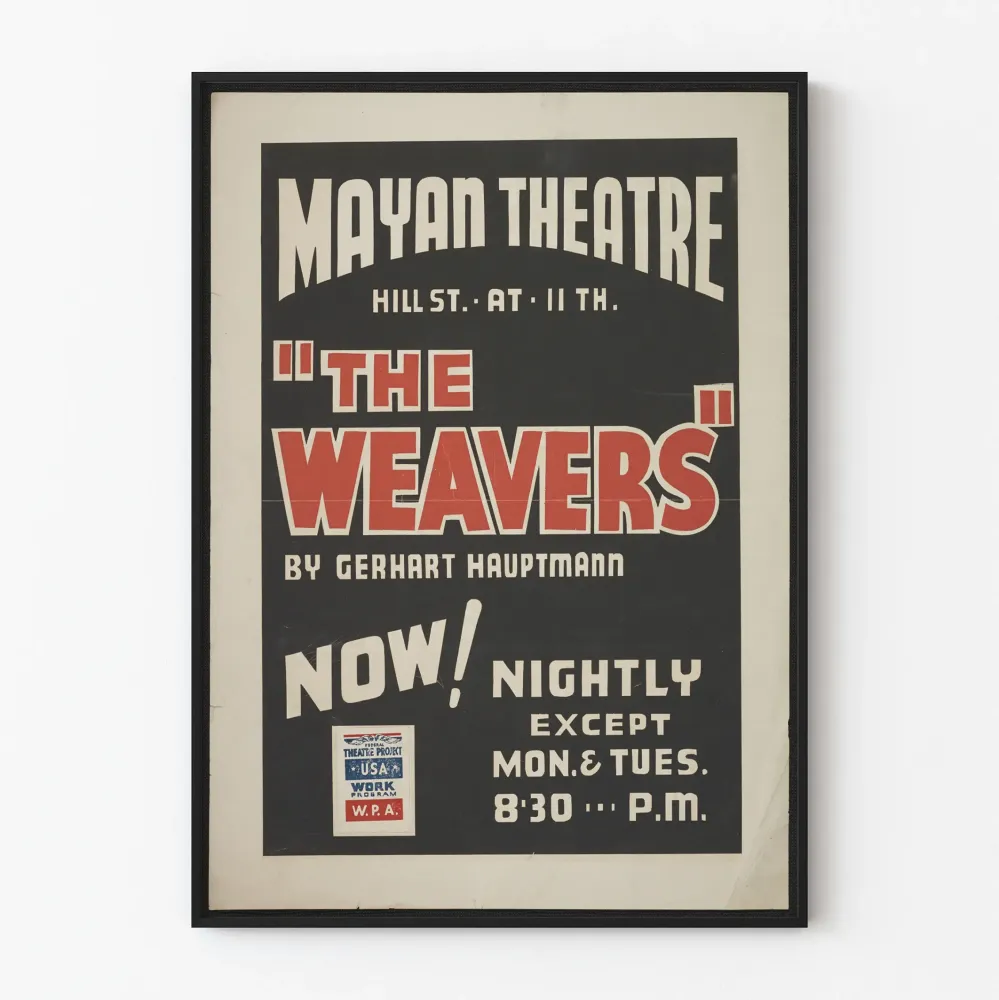 Juliste Teatteri Vintage Weavers - Mayan Theatre