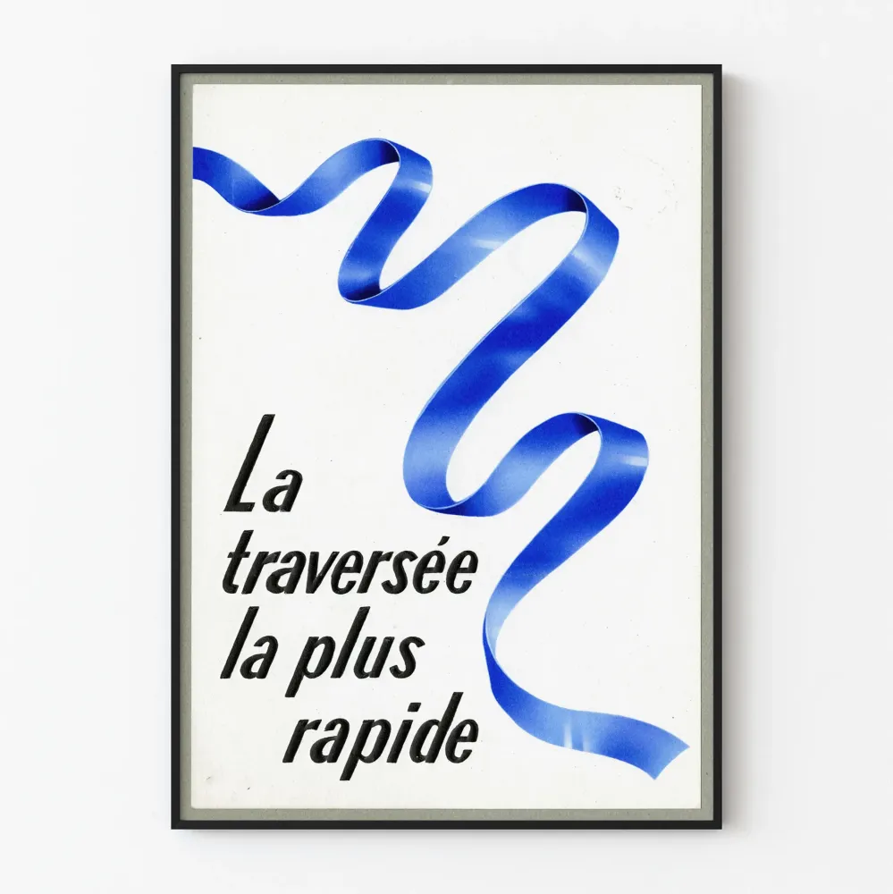 Juliste La Traversée La Plus Rapide - Minimalistinen Seinäkäsitys