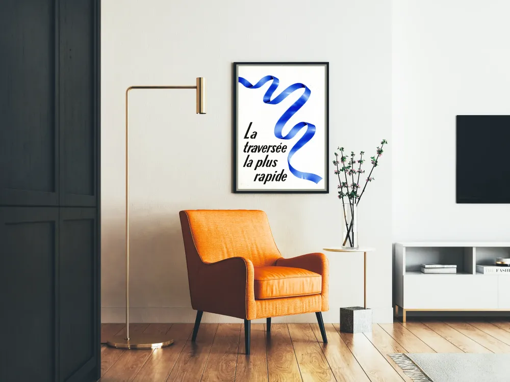 Juliste La Traversée La Plus Rapide - Minimalistinen Seinäkäsitys