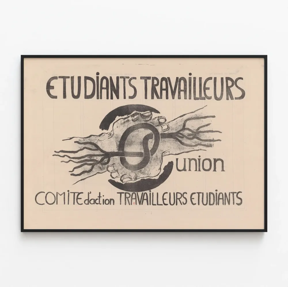 Juliste Union Étudiants Travailleurs Comité d'Action