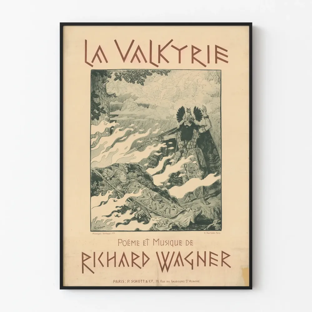 Juliste La Valkyrie - Runon ja musiikin Richard Wagnerilta