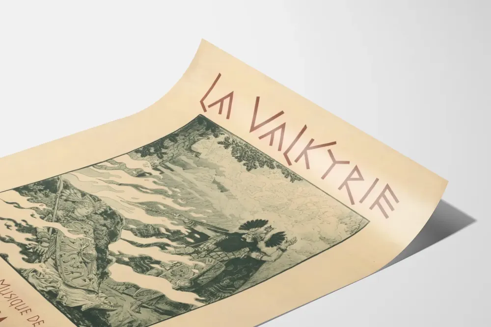 Juliste La Valkyrie - Runon ja musiikin Richard Wagnerilta