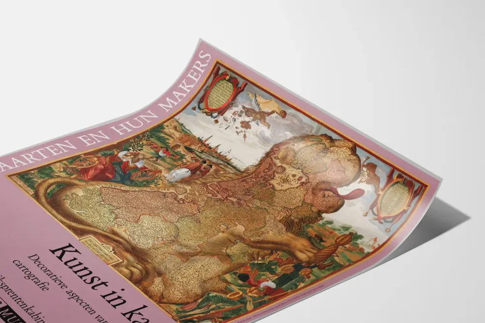 Juliste Vanha koristeellinen kartta - Kunst Kaart