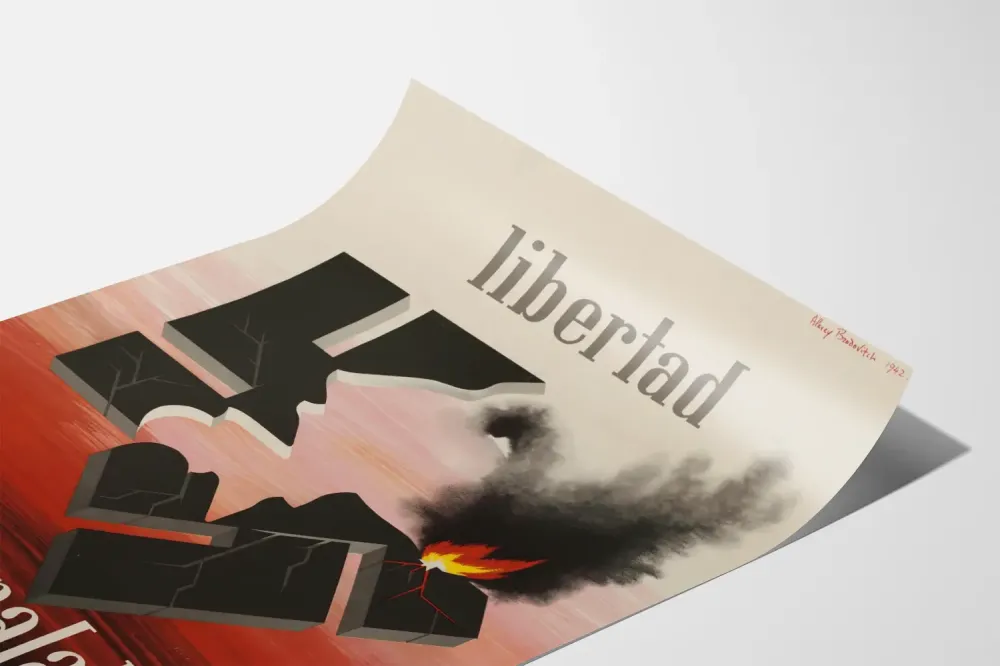 Juliste Vapauden Sanalle - Seinälle ripustettava juliste sananvapaudesta
