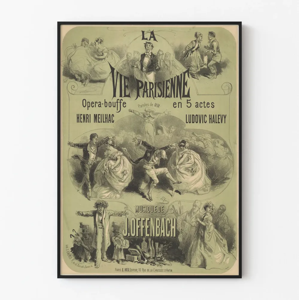 Juliste La Vie Parisienne - J. Offenbachin operetti
