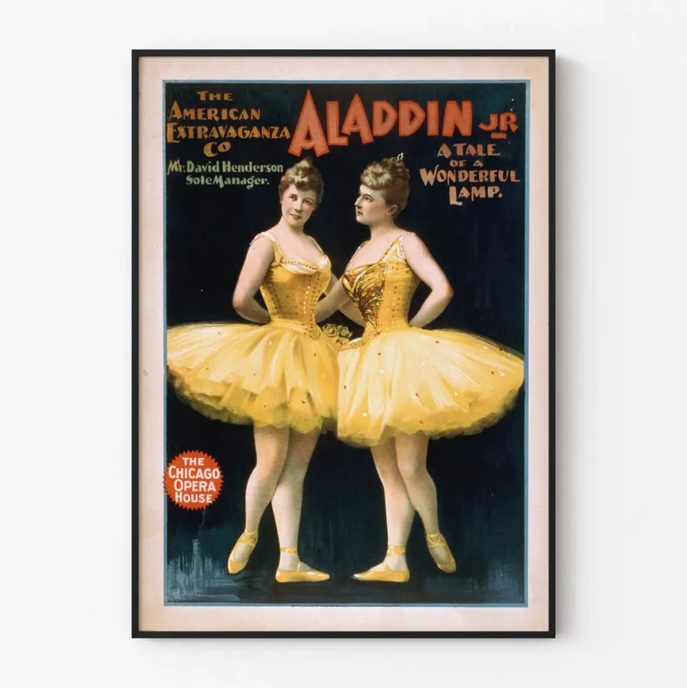 Juliste Vintage Aladdin Jr Tale Wonderful Lamp