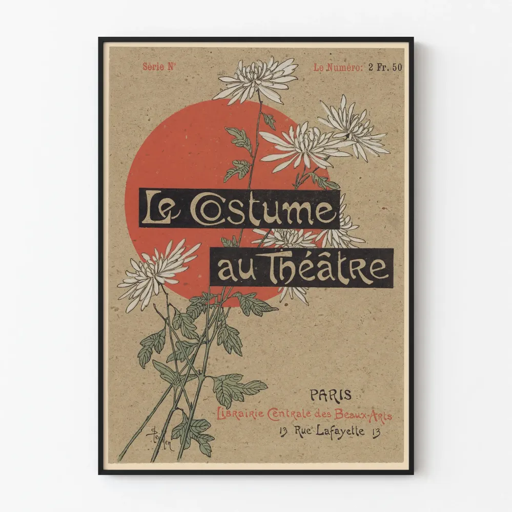 Juliste vintage Le Costume au Théâtre seinäkoristeeksi