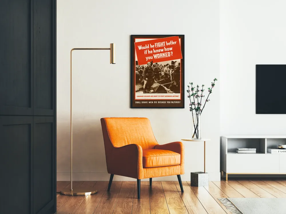 Kanadan vanha sotilaspropagandajuliste - Taistelisiko hän paremmin?