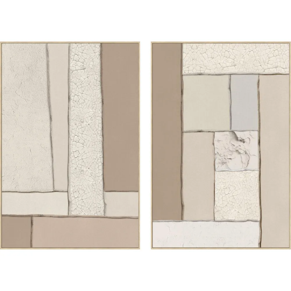 Kangas Home ESPRIT Ruskea Beige Moderni Skandinaavinen (2 osaa)