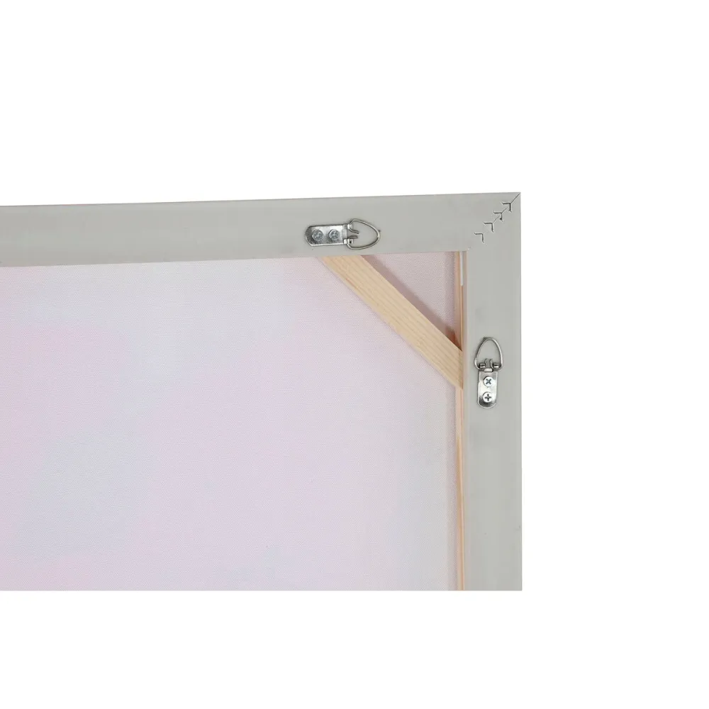 Kangas Home ESPRIT Sininen Pinkki polystyreeni Kangas Abstrakti Moderni 94 x 4 x 123,5 cm (2 osaa)