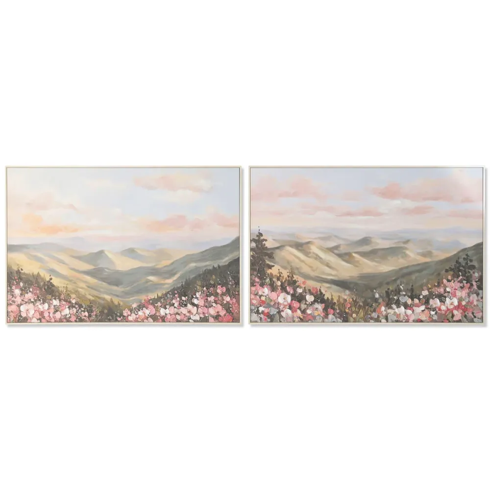 Kangas Home ESPRIT Sininen Vihreä Vuori 120 x 3,5 x 80 cm (2 osaa)