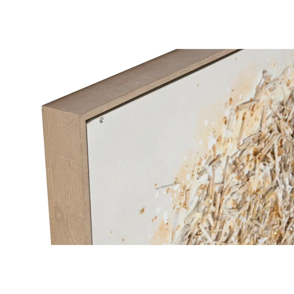 Kangas Home ESPRIT Valkoinen Kullattu Puut Perinteinen 82 x 4 x 122 cm (2 osaa)