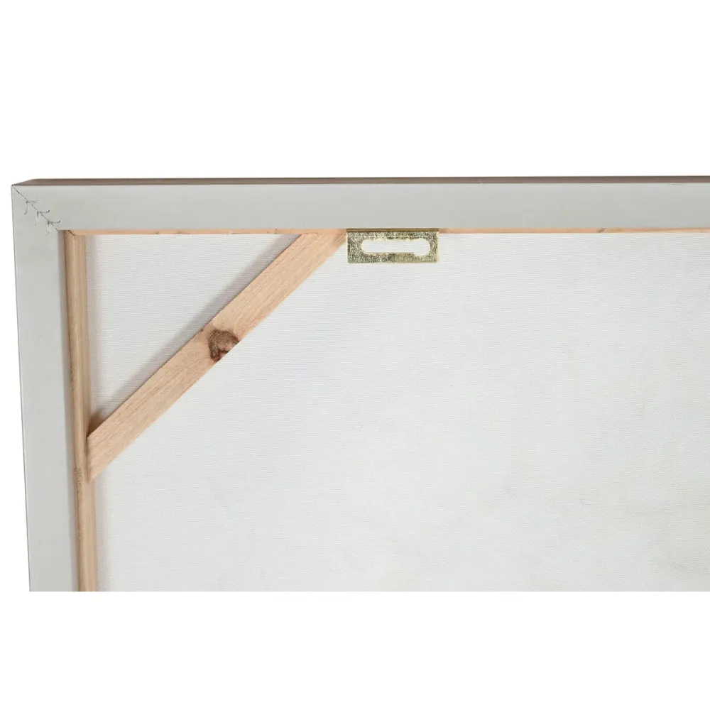 Kangas Home ESPRIT Valkoinen Kullattu Puut Perinteinen 82 x 4 x 122 cm (2 osaa)