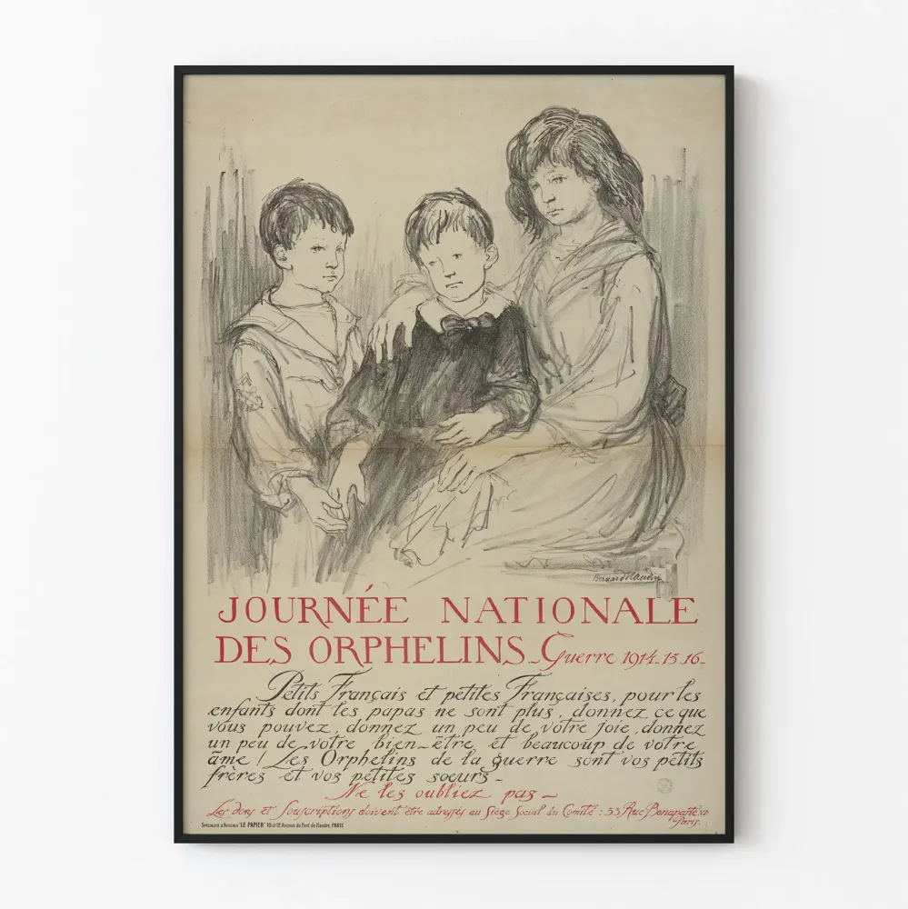 Kansallinen sodanaikaisten orpojen päivä 1914–16 -juliste
