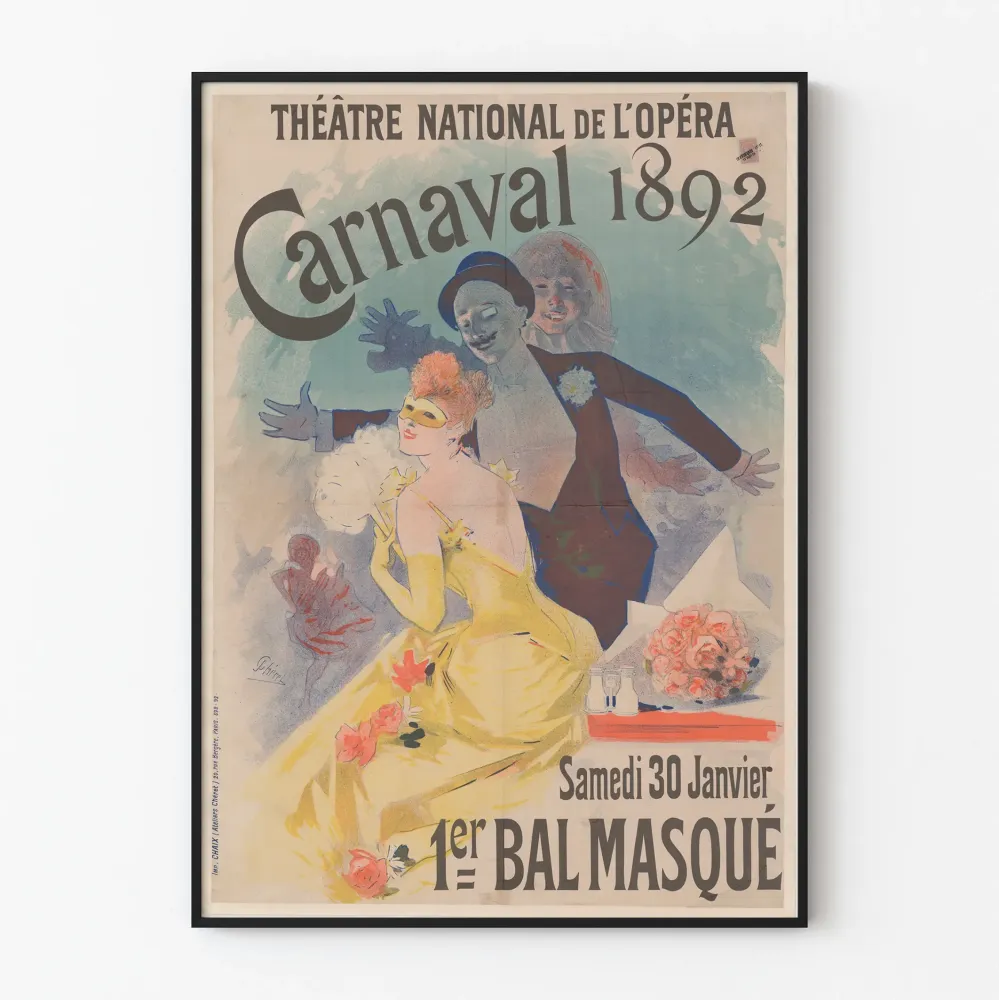 Karnevaalijuliste 1892 Kansallisoopperan teatteri - Maskeerattu baletti