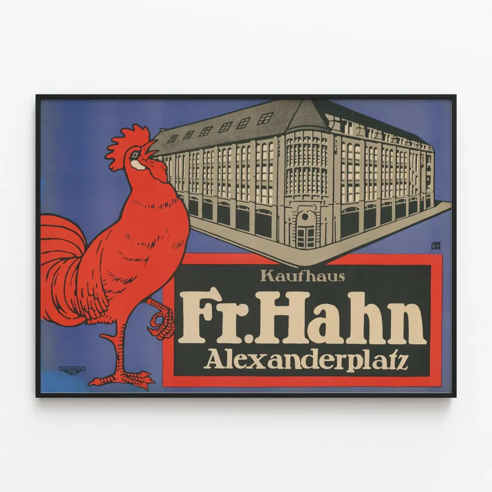 Kauppahuone Fr. Hahn Alexanderplatz - Vintage-seinäkoriste juliste