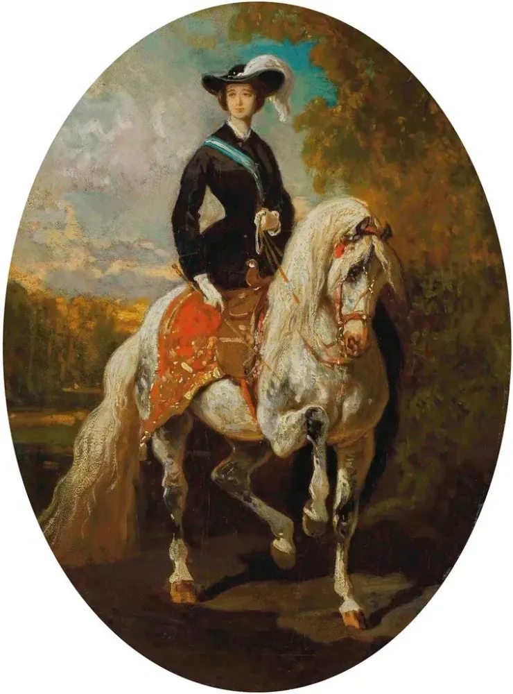 Keisarin Eugenien maalaus - Alfred de Dreux
