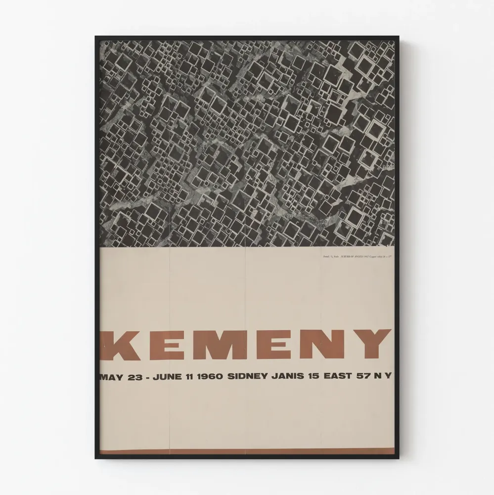 Kemeny 1960 - Näyttelyn juliste vintage-seinäkoriste
